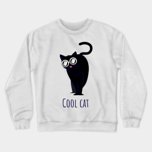 Cool and funny cat Crewneck Sweatshirt